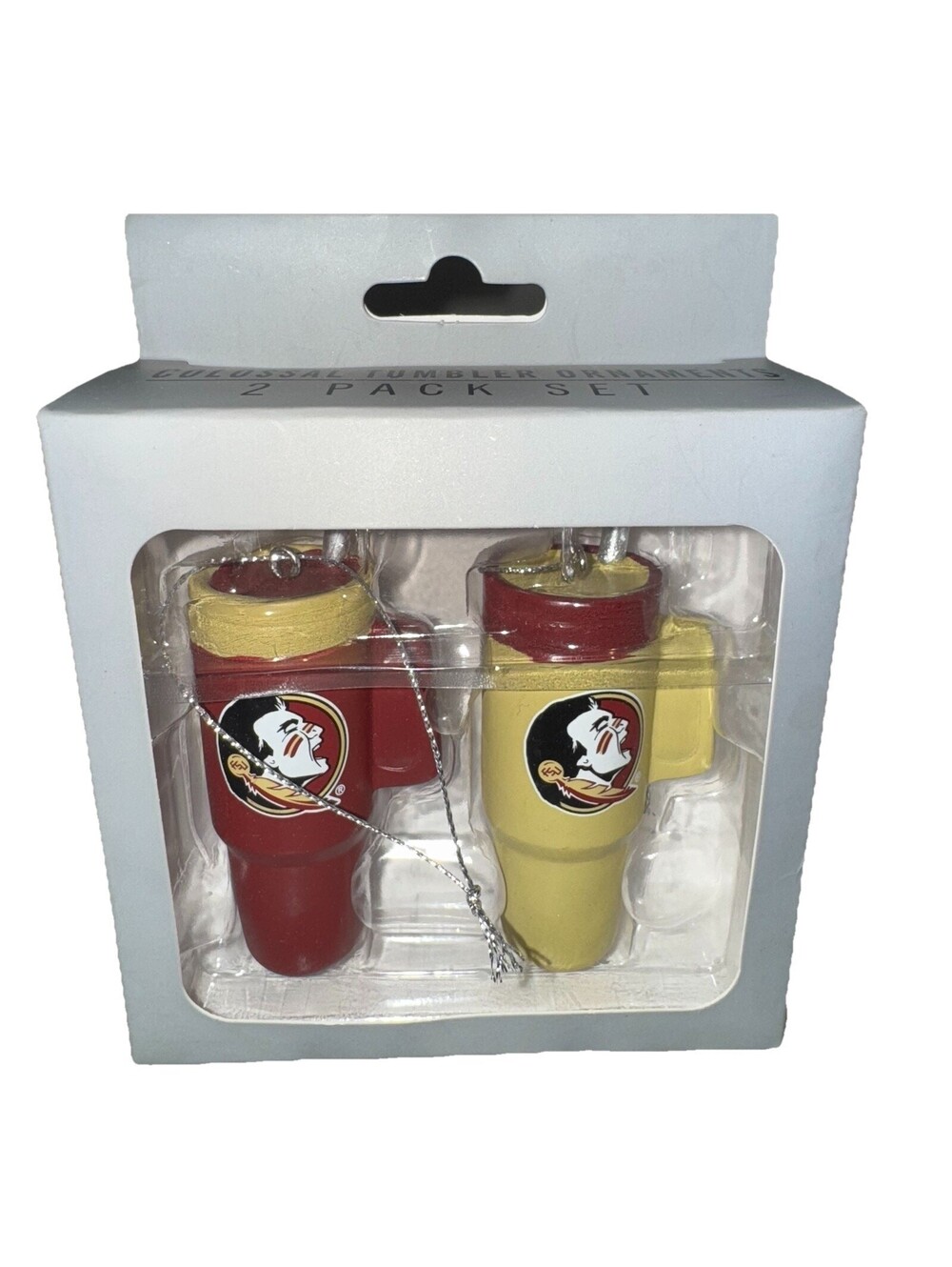 FSU Florida State University Colossal Tumbler Cup Ornaments Memory Company NEW